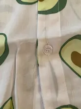 Camisa con estampado de aguacate para hombre, ropa informal Hawaiana de manga corta con cuello vuelto para playa, verano, 2020