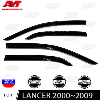 

Window deflectors for Mitsubishi Lancer IX 2000~2009 car styling wind deflector guard auto vent visor rain guards cover decor
