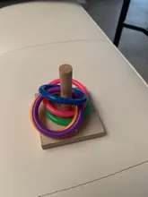 Ring Toy-Supplies Bird Parrot Intelligence Platform Chew-Toy Plastic Training Wood Pet-Develop