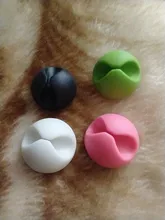 4 unid/set de organizador de cables, soporte de silicona para auriculares, gestión de cables, gestor de cables de escritorio