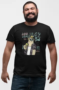 

Angemiel Wear Holidaymaker Spectacled Bear Black Men 'S Cotton Big Size T-Shirt