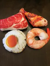 Hueso de carne forma de perro de mascota Squeaker Juguetes Para masticable para perros cachorro gato juguete accesorios de mascotas interesante Zabawki Dla Psa Kedi Malzemeleri