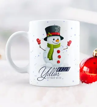 

Personalized Christmas Happy birthday Themed White Mug Cup-16