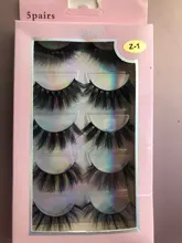 Pestañas postizas 3D de visón de imitación, novedad, 15-25mm, pares 2021, pestañas largas hechas a mano, gruesas, maquillaje, herramientas de extensión de belleza, 5/10