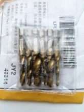 Brocas de taladro de tornillo de M3-M10, 6 uds., machos HSS, broca de combinación métrica para carpintería, acero de alta velocidad, titanio, 1/4 , hexagonal de cambio rápido