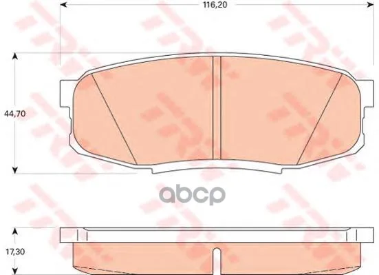 Gdb3491_=1272 00 [0446660120]!Колодки Дисковые З Toyota Land Cruiser 4.7 V8/4.5d V8 08 Trw/Lucas Gdb3491 TRW/Lucas арт. GDB3491