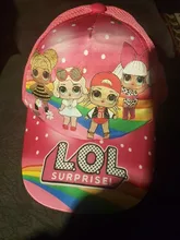 Lol surprise-gorra de béisbol con patrón de dibujos animados para niños, conjunto de máscara, capa, decoración para fiesta, juguete para regalo