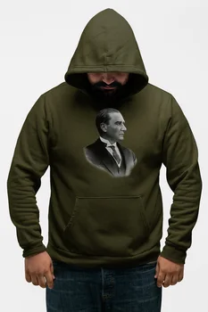 

Angemiel Wear Ataturk Green Men 'S Hooded Sweatshirt