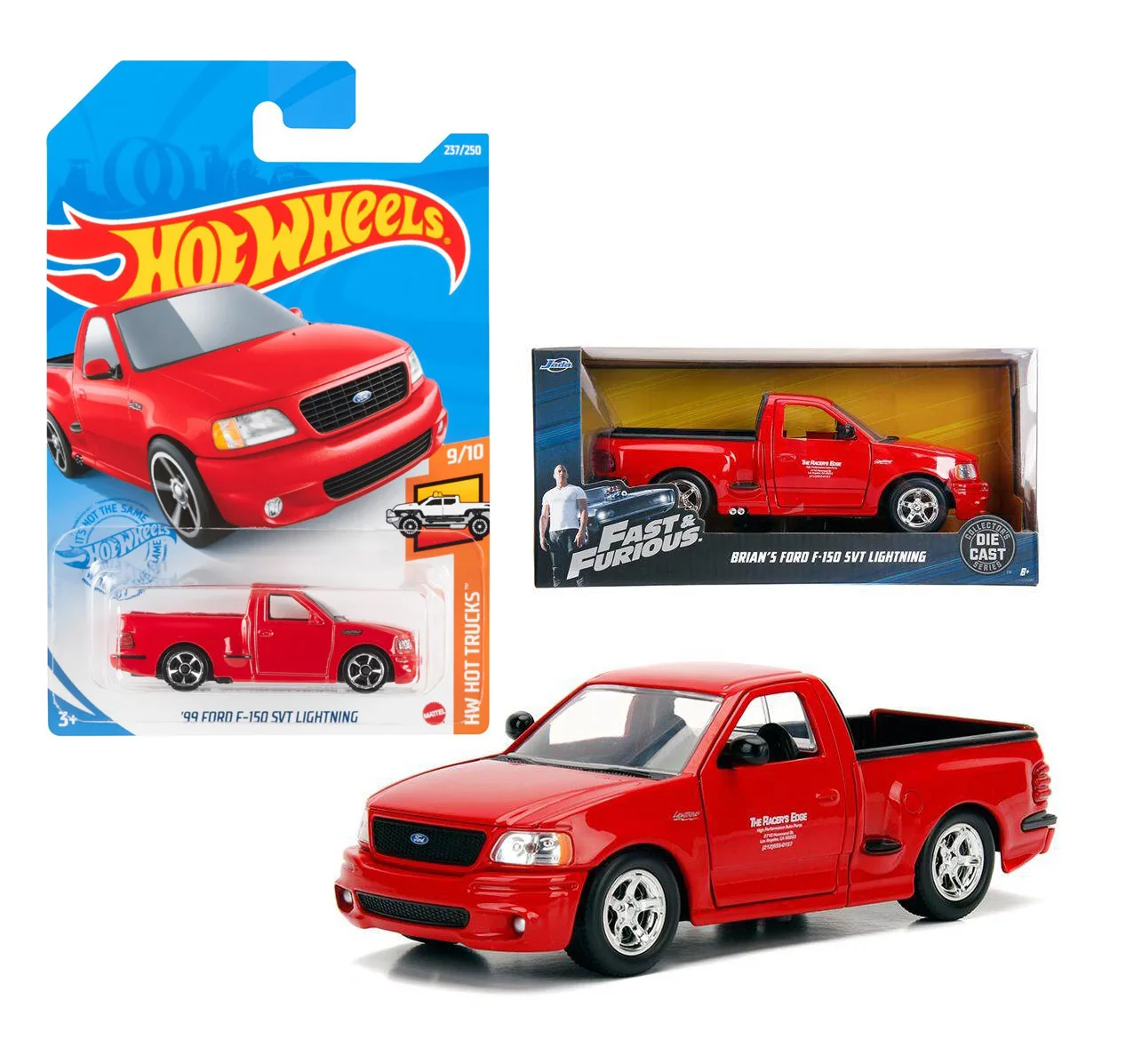 Jada Форсаж-Брайан 1999 Ford F-150 SVT молния Hot Wheels |