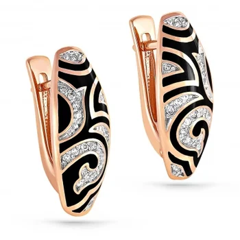 

Kabarovsky earrings with 34 diamonds in red gold