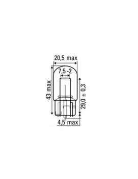 

JBM 52368 lamp OBN 12V without cap T20A