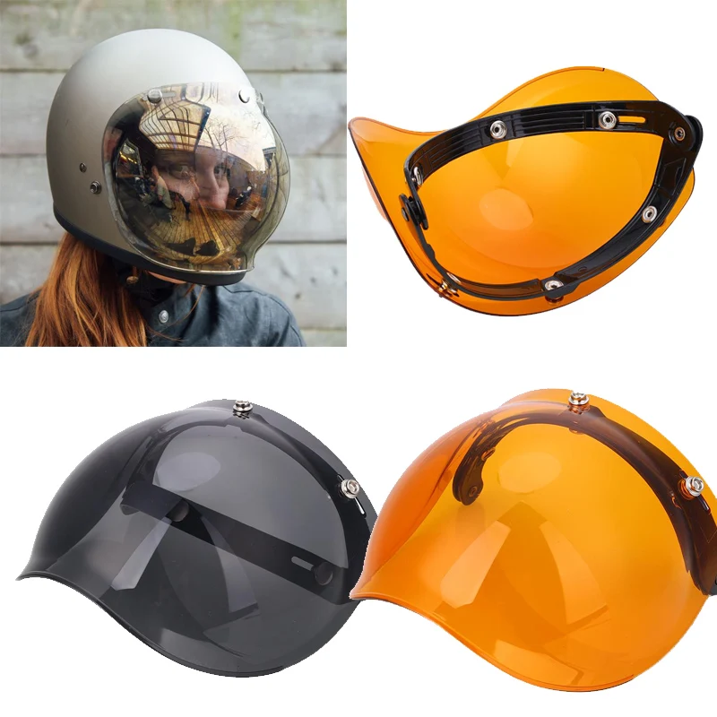 Unisex Motorcycle Helmet Men Women Full Face Breathable Visor Bubble Shield Safety Motocross