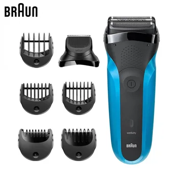 

Electric Shaver Braun Series 3 shave & style 310bt + nozzle trimmer and 5 Combs