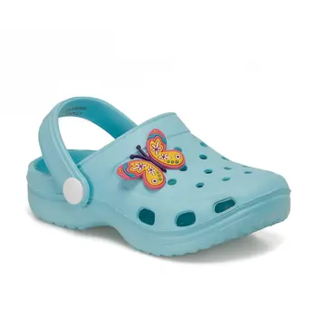 

FLO BERIN Light Turquoise Girl Children Sabo Slippers KINETIX