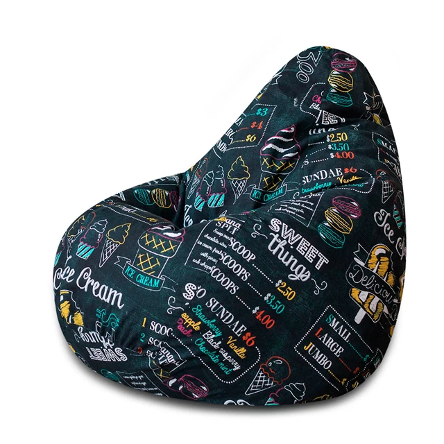 Кресло Мешок DreamBag Ice Cream XL 125х85 Пуф ленивый диван | Мебель