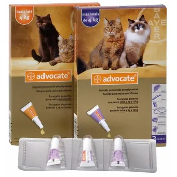 

ADVOCATE 3 pipettes desparasitar cats from 4 to 8 kgr