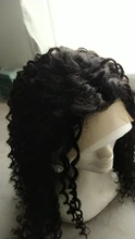 Peluca brasileña de ondas profundas prearrancada, peluca con malla frontal y pelo de bebé, 13x4, para mujeres negras