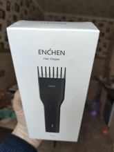 ENCHEN-cortadora de pelo eléctrica para hombres y niños, máquina de corte de pelo sin cable recargable por USB, con peine ajustable, Original