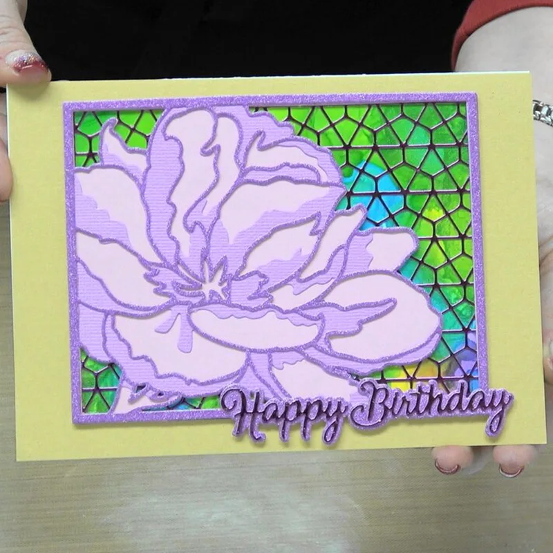 

4pcs Large Flower And Mesh Metal Cutting Dies DIY Cards Photo Album Making Scrapbooking Embossing Dies Cut New 2020