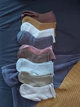 Calcetines de algodón para bebés de 0 a 11 años, 5 par/lote, para primavera, verano y otoño