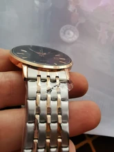 LIGE-Reloj de lujo con correa de acero dorado rosa para mujer, accesorio de pulsera resistente al agua, de marca superior