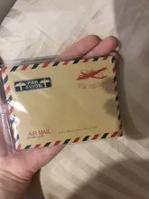 Gran calidad, 10 unidades/lote (una bolsa), Mini sobre Kawaii Kraft Vintage Torre Eiffel letras de papel papelería coreana SD & HI