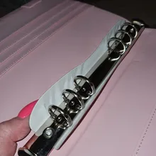 Carpeta de archivos recargable para Notebook, funda para Bloc de notas, carpeta de cuero, suministros de oficina, novedad