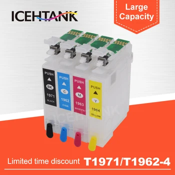 

ICEHTANK T1971 Refill Ink Cartridge For Epson EXPRESSION XP-101 201 211 401 204 104 214 411 WF-2532 Printer With ARC Chip