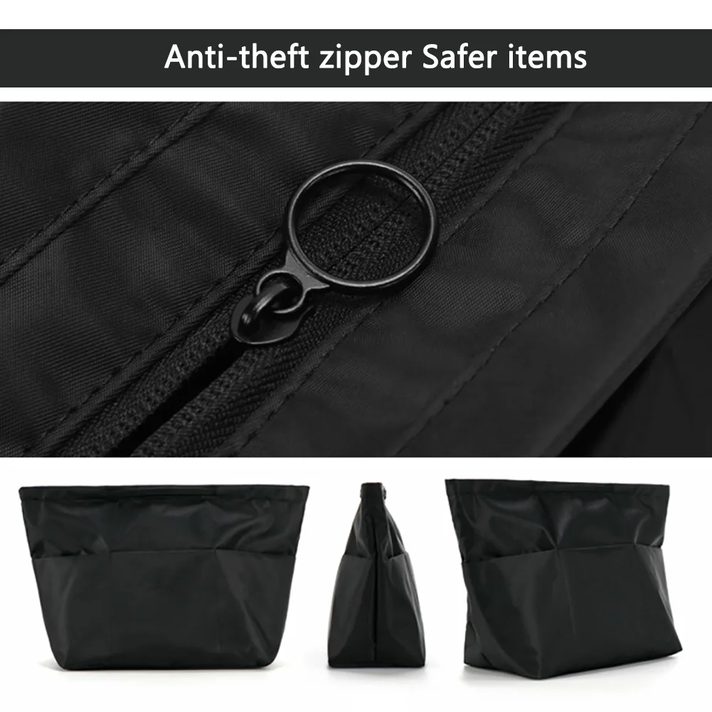 Black Nylon Cube Waterproof Portable Handbag Travel Bag Storage Bag- 1