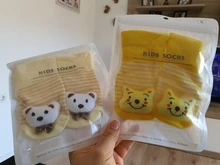 Calcetines para bebés antideslizantes de algodón, medias para niños y niñas con diseño de muñecos con cascabel