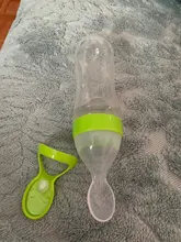 Cuchara con cuentagotas de silicona para alimentación de bebé recién nacido, botella, cuchara, suplemento alimenticio, cereales y arroz, productos infantiles, 90ml/3oz