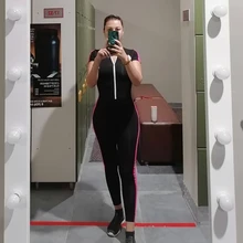 Chándal de manga corta con cremallera para mujer, ropa deportiva, conjunto de entrenamiento, traje deportivo sin costuras, conjunto de Yoga elástico