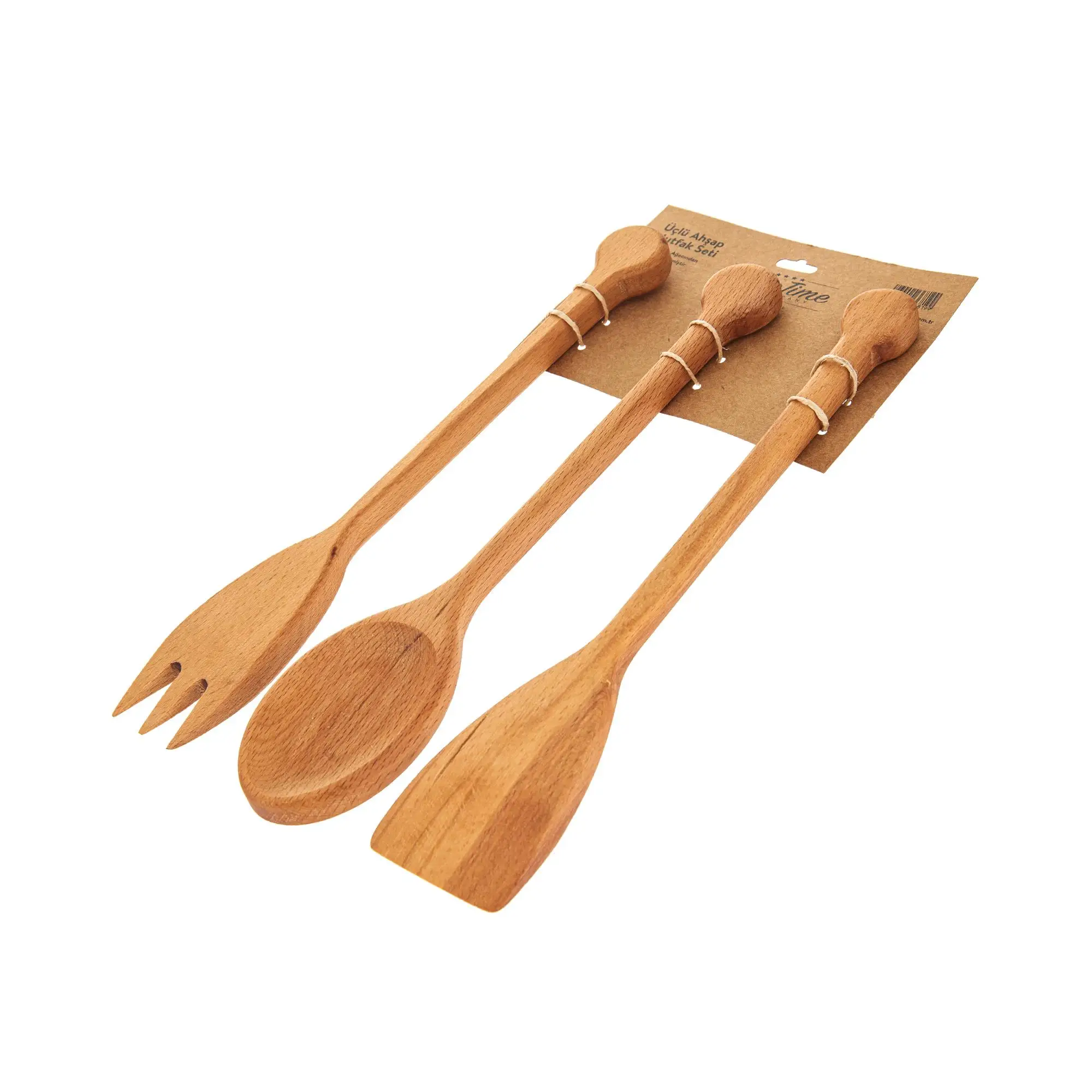 3 Pcs Wooden Spoon Kitchen Cooking 29 Cm Soup Dinner Scoops Long Handle Mixin Tableware Supplies Gift | Дом и сад
