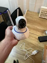 Cámara de vigilancia de seguridad para el hogar, videocámara IP de 1080P, inalámbrica, con detección de movimiento, 360 PTZ, Monitor de bebé