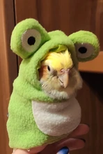 Cute Bird clothes Parrot Winter Coat Warm Hooded Clothes Apparel Party Costume S/M/L