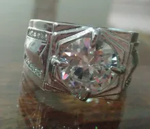 FDLK-anillo brillante de lujo para hombre, de plata, color blanco Natural, 2.5CT, banda de cristal para boda, joyería de fiesta, Tamaño 7, 8, 9, 10, 11, 12