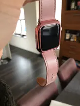 URVOI-funda para Apple Watch series 4 5 6, cubierta de marco de plástico duro brillante galvanoplastia para iWatch slim fit Ultra-funda fina