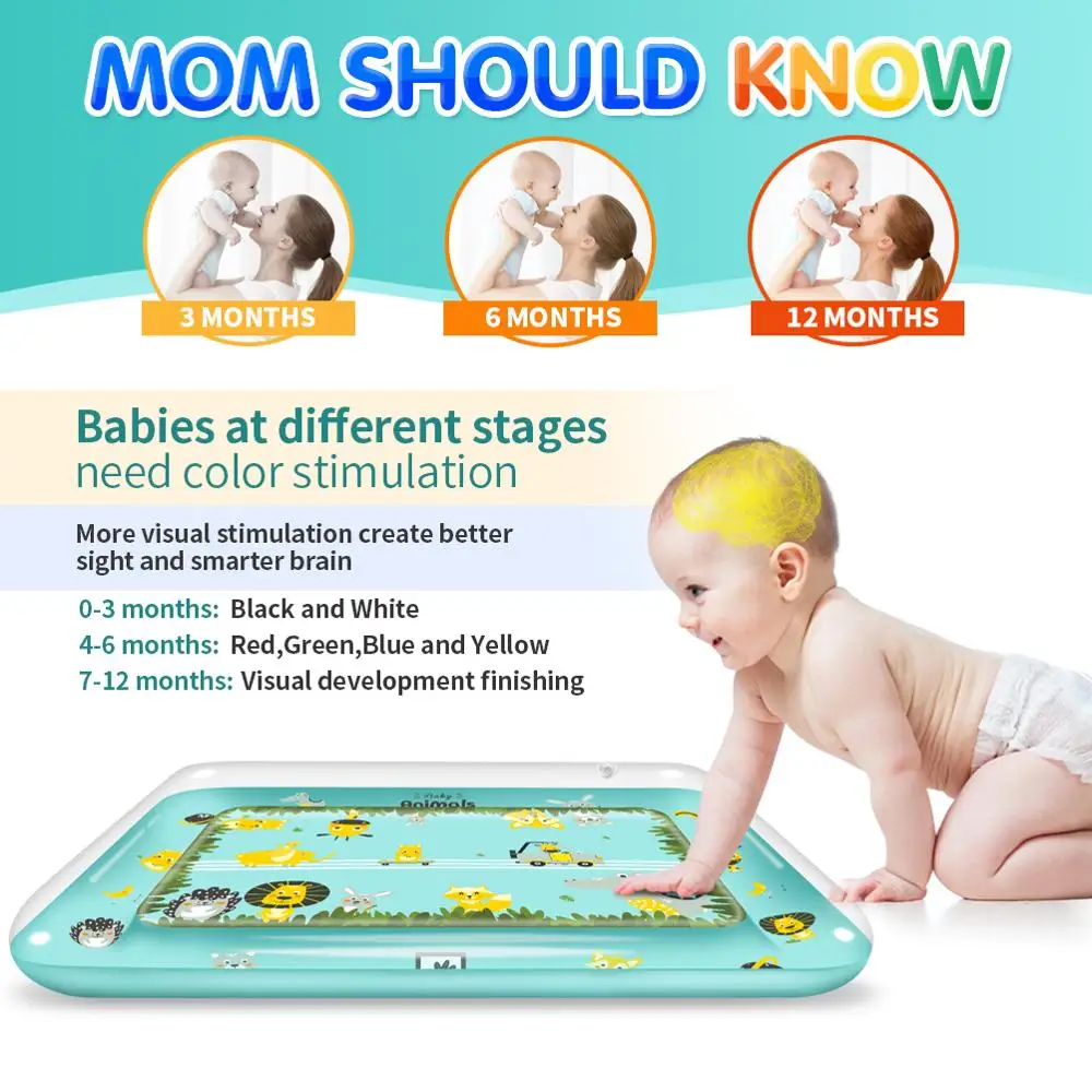 inflatable water baby mat