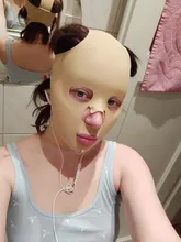 Mascarilla 3D reutilizable para mujer, transpirable, antiarrugas, vendaje adelgazante, moldeador en V, Estiramiento facial completa para dormir