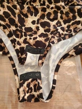EIFER-Body de leopardo para mujer, Body Sexy ajustado, traje de cuello alto de manga larga, mono estampado