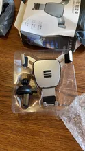 Soporte de teléfono de coche para SEAT ibiza 6j 6l Ateca Altea fr Leon 2 Alhambra Exeo, base de cuero antigravedad de 360 °