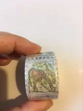 Cinta adhesiva decorativa de plantas y setas, sello Retro serie philatoria, etiqueta adhesiva para álbum de recortes, bricolaje