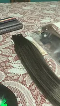 Extensiones de Cabello con cinta brillante, cabello humano Natural Remy de 100%, trama de piel invisible, sin costuras, Color rubio, pegamento para salón