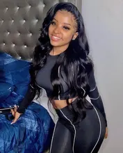 Body Wave-pelucas de encaje con cierre para mujer, pelucas de cabello humano ondulado peruano, ISEE Hair 180% de densidad, pelucas de cabello humano con cierre de encaje