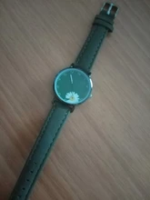 Reloj de pulsera con correa de cuero para mujer, nuevo accesorio informal a la moda, sencillo, caja de Reloj de cuarzo, 2020