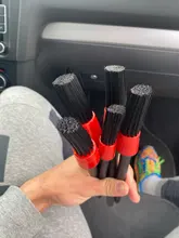 5 uds detallado de coches cepillo de limpieza automática de la limpieza del coche detallando conjunto tablero de salida de aire cepillo limpio herramientas de lavado