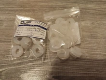 Anillo de goma de silicona PTFE, junta plana de sellado para boquilla de ducha, manguera, tubo de fuelle, arandela, blanco y negro, 1/2 , 3/4, 1