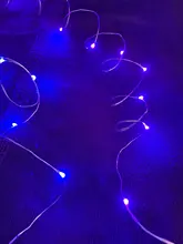 Fairy 2M 5M 10M Battery Operated LED Silver Wire String Lights For Wedding Christmas