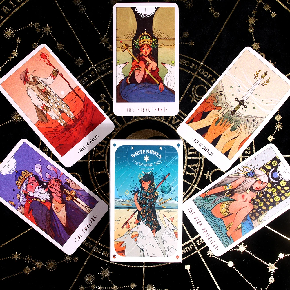 

White Numen A Sacred Animal Tarot Modern Pdf Guidebook Card Game Board Game Toy By Hannah Elizabeth Fofana Life For New Reader