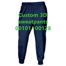 Изготовленный На Заказ 3D треники 00101~ 00128